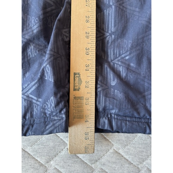 Vintage Umbro Jacket Mens XL Blue Parka Coat Soccer‎ 90s All Over Print Puffer - Picture 11 of 11
